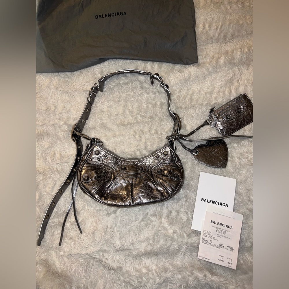 Balenciaga - Le Cagole XS Shoulder Bag, Silver